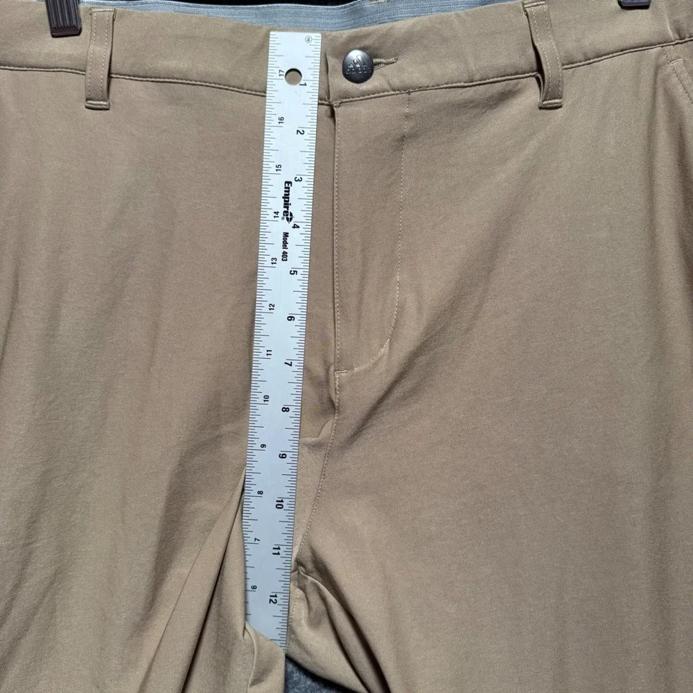 Adidas Ultimate 365 Pants 38x30 Khaki Tan Stretch Performance Straight Leg Chino